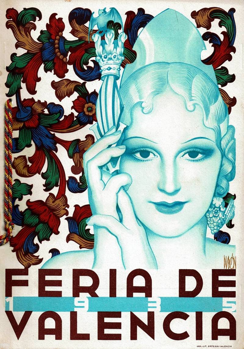 Dubón. Portada programa Feria de Valencia (1935)